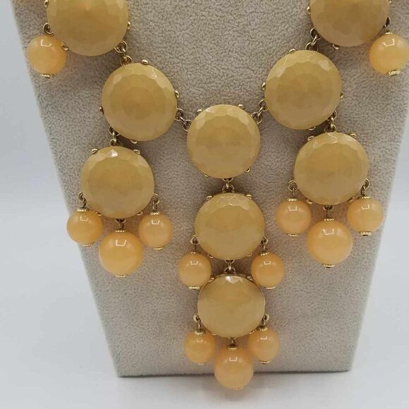 J Crew Long Beige Bib Necklace - Picture 12 of 12